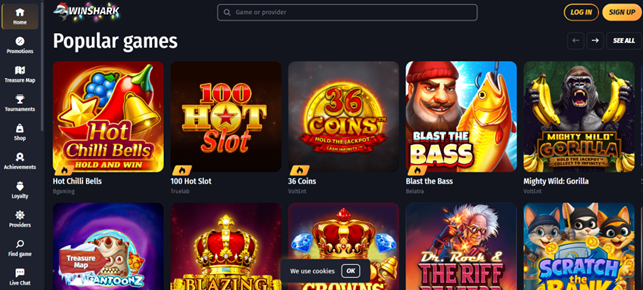 Winshark Casino preview